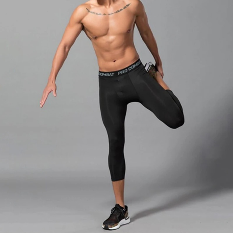 Crossfit Victory - Legging Lari Pria Celana Ketat Olahraga