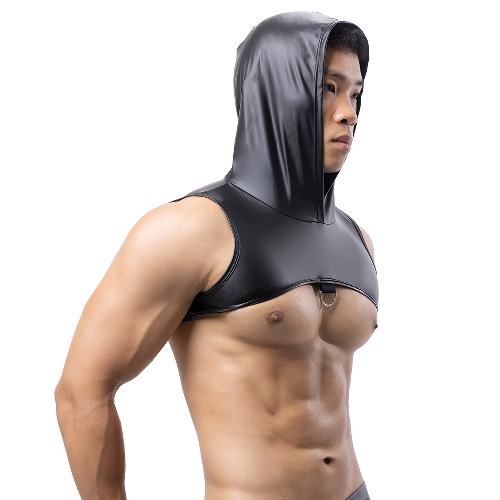 Gymnastic Ring - Tank Top Kebugaran Bertudung Kulit Imitasi