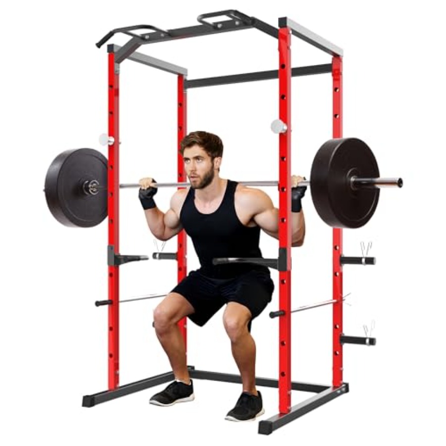 Rak Squat Heavy-Duty dengan Pu - Pull Up Bar ulasan dan harga